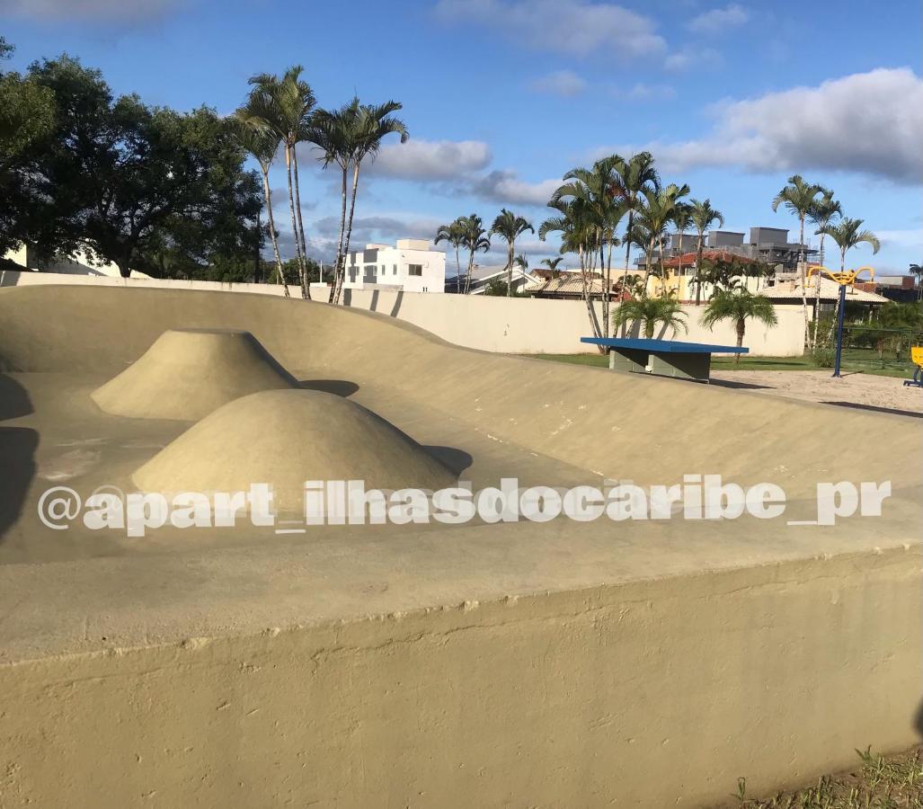 Apto Cond Ilhas Do Caribe - Pr - Beira Mar Matinhos Exterior foto