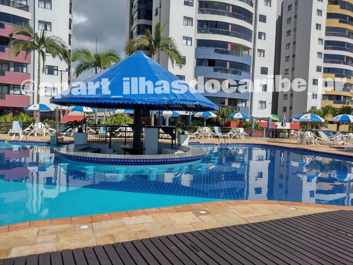 Apto Cond Ilhas Do Caribe - Pr - Beira Mar Matinhos Exterior foto