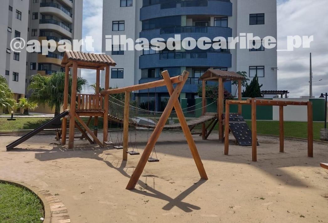 Apto Cond Ilhas Do Caribe - Pr - Beira Mar Matinhos Exterior foto